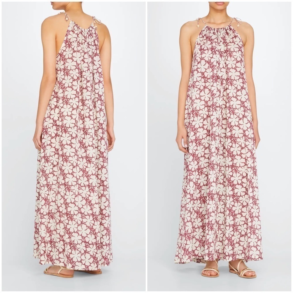 HANNAH ARTWEAR Serena Sleeveless Maxi Halter Dress